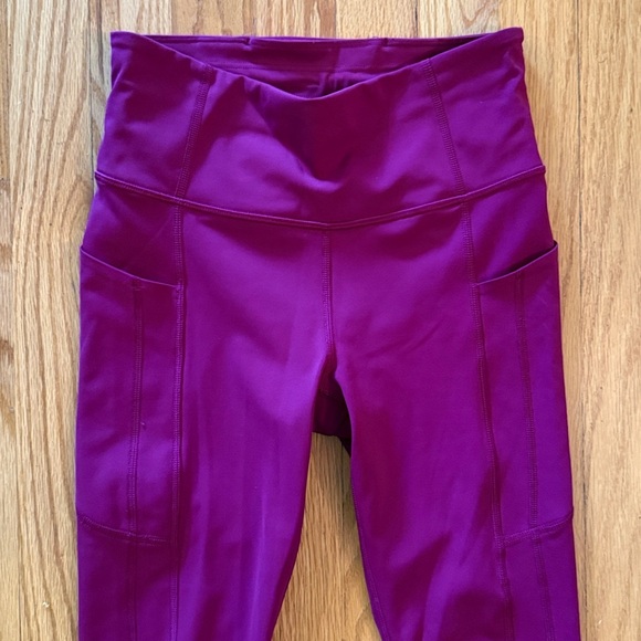 Athleta sz XS Magenta Ultimate Stash II Leggings - Picture 2 of 7